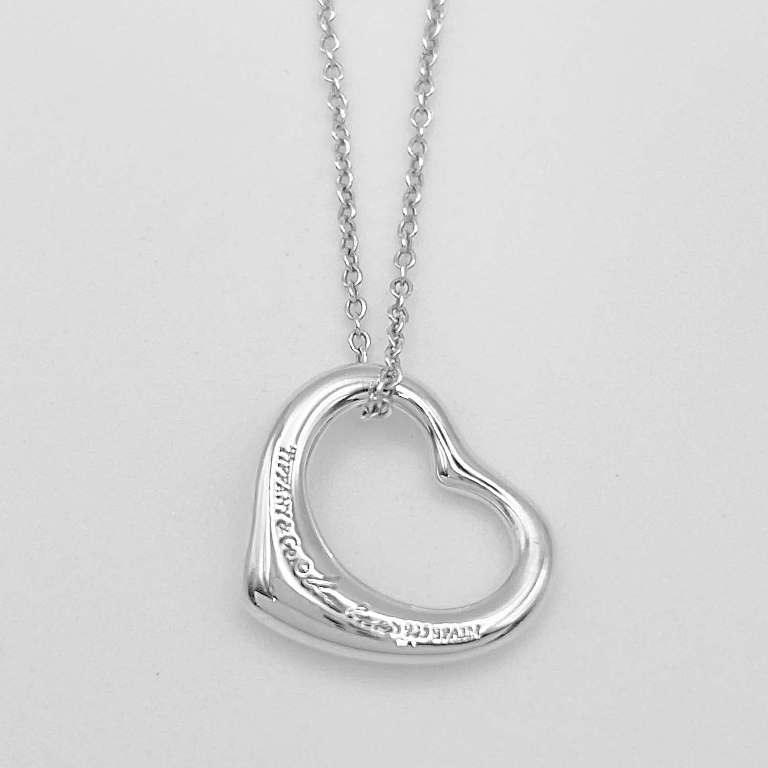 Tiffany&Co. ティファニー オープンハート 16MM ネックレス ペンダント エルサペレッティ SV925 新品仕上済 KA-014