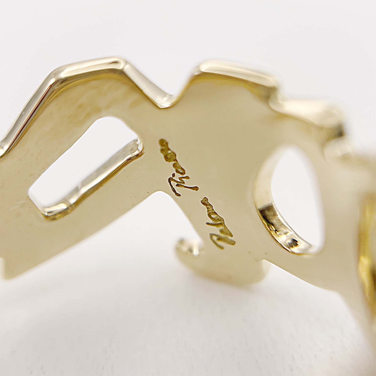 Tiffany&Co. ティファニー 10.5号 ラブ＆キス リング グラフィティX パロマピカソ K18YG 750 新品仕上済 KA-052