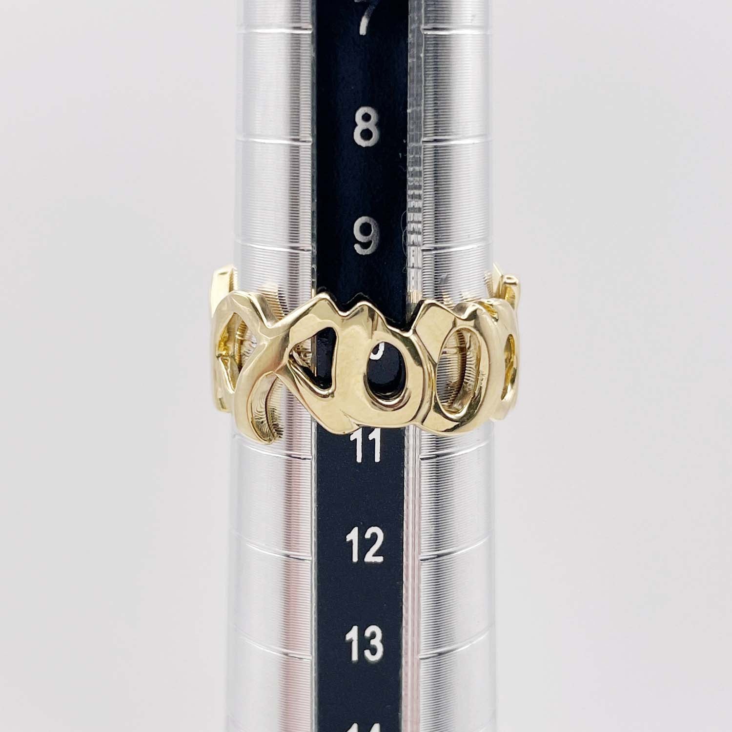 Tiffany&Co. ティファニー 10.5号 ラブ＆キス リング グラフィティX パロマピカソ K18YG 750 新品仕上済 KA-052