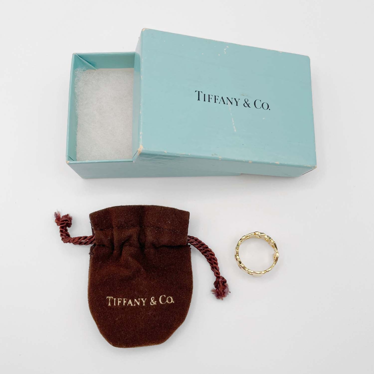 Tiffany&Co. ティファニー 10.5号 ラブ＆キス リング グラフィティX パロマピカソ K18YG 750 新品仕上済 KA-052