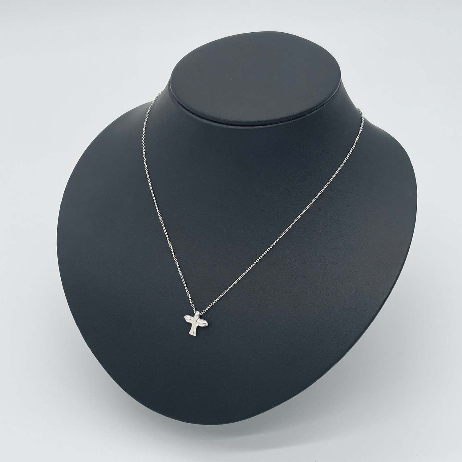 Tiffany&Co. ティファニー バードクロス ネックレス ペンダント エルサペレッティ 鳥 SV925 新品仕上済 KA-014